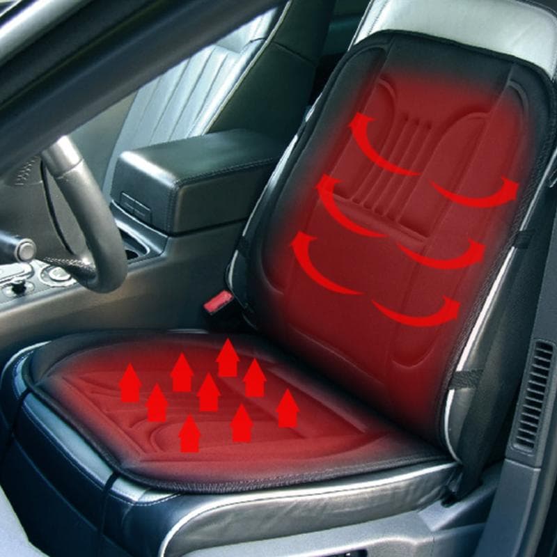 12V Heated Back Massage Seat Car Home Office Seat Massager Heat Vibrate Cushion Back Neck Massage Chair Massage Relaxation New