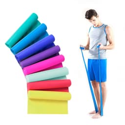 1PC 1.5m Elastic Yoga Pilates Rubber Stretch Resistance Exercises Fitness Band Resistance Bands Expanders 1