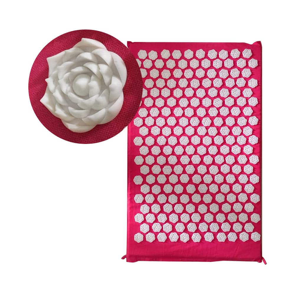 25nails/spike Acupressure Rose Shape Mat Shakti Mat Body Head Back Massage Pad Yoga Massager Relieve Mind Stress and Pain MP0068
