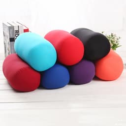 6 Colors Comfortable Creative Solid Color Office Pillow Personal Cylinder Neck Pillow able Column Pillows For Travel 1