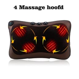 8/4 Head Neck Massager Car Home Shiatsu Massage Neck Relaxation Back Waist Body Electric Massage Deep-Kneading Pillow Cushion 2