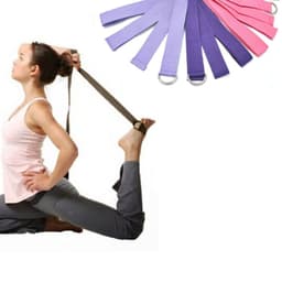 9 Colors Women Lady Yoga Exercise Training Fitness Stretch Strap 67'' D-Ring Belt Swing 1