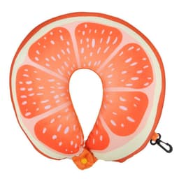 Creative Watermelon Travel Pillow Neck Protection Fruit U Shaped Nanoparticles Pillow Lemon Kiwi Orange Car Message Pillows 4