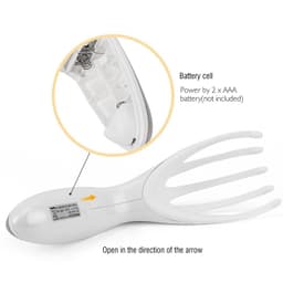Electric Head Massager Scalp Vibrating Therapeutic Massage Comb Neck Massage Tool Handheld Headache Relief Comb for Men Women Health Care Electronic Head Spa Vibration 6