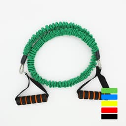 Fitness Chest Expander Pilates Resistance Bands Portable Puller Sports Exercise Muscle Training Rope Yoga Cable Tube 20 LB 1.2 m 2