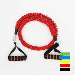 Fitness Chest Expander Pilates Resistance Bands Portable Puller Sports Exercise Muscle Training Rope Yoga Cable Tube 20 LB 1.2 m 4