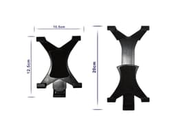 iPad Tripod Mount Adapter Universal Tablet Clamp Holder Fits Ipad, Ipad Air, Ipad Mini, Microsoft Surface, Nexus and Most Tablets, Use on Tripod, Monopod, Selfie Stick, Tabletop Tripod Stand Etc 5