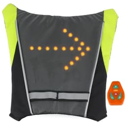 LED Turn Signal Light Reflective Vest  - Widget of Backpack for Night Cycling Motorcycle Safety 1