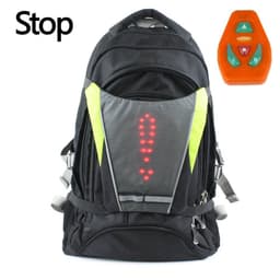 LED Turn Signal Light Reflective Vest  - Widget of Backpack for Night Cycling Motorcycle Safety 4