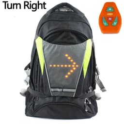 LED Turn Signal Light Reflective Vest  - Widget of Backpack for Night Cycling Motorcycle Safety 6