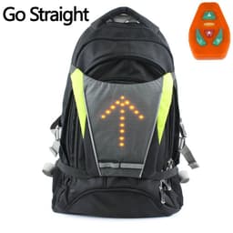 LED Turn Signal Light Reflective Vest  - Widget of Backpack for Night Cycling Motorcycle Safety 7