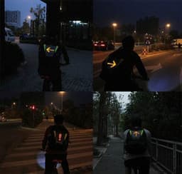 LED Turn Signal Light Reflective Vest Sport Outdoor Waterproof for Night Cycling Running MotorcycleSafety 3