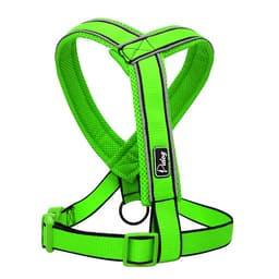 Nylon Reflective Soft Mesh Padded Dog Harness Vest For Medium Large Dog Pitbull Adjustable S M L XL 3 Colors Pink Green Blue 2