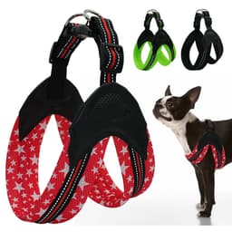 Reflective Dog Harness Security Padded Mesh Soft Dog Vest For Medium Large Dogs Chest For 62-69cm Red Green Black 1