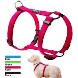 Reflective Nylon Dog Harness Adjustable Pet Walking Harnesses Vest For Small Medium Large Dogs 4 Colors S M L 1