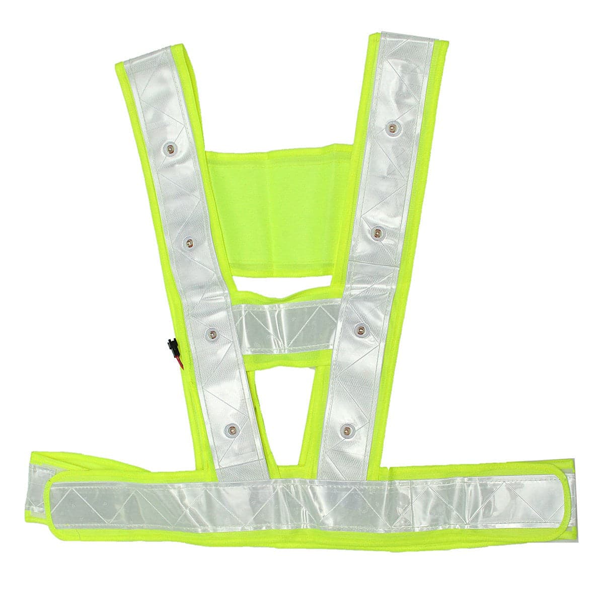 Safurance Cycling Running 16 LED Light Up Reflective Stripes Safety Vest High Visibility Workplace Safety Clothing