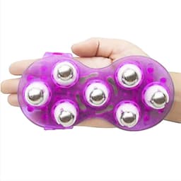 Small Body Massager With 7 Roller Balls Muscle Pain Relief Relax Massager Tool Neck Leg Back Massager Body Health Care new 1
