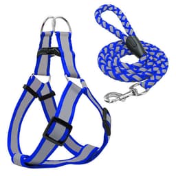 Step-in Dog Harness & Walking Leash Set No Pullig Reflective Nylon Dogs Vest  And Leads 5 Colors  S M L For Small Medium Dogs 6