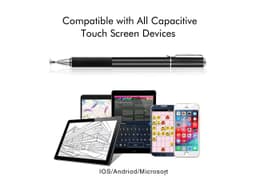 Universal Stylus[2-in-1] Stylus Pen Touch Screen Pens for All Touch Screens Cell phones Tablets Laptops with 6 Replacement Tips(4 Discs 2 Fiber Tips Included) 5