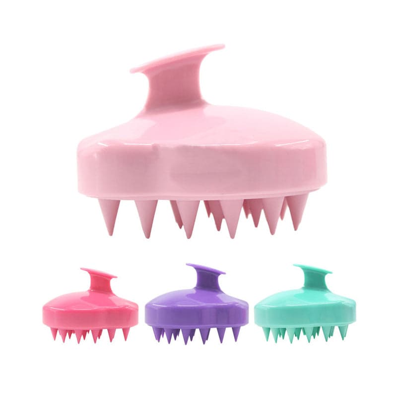 Hair Massage Brush Head Neck Massager Silicone Comb Shampoo Bath Scalp Care Brush for Dry Damaged Hair,Men, Women,