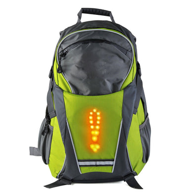 Turn Signal Light LED Reflective Sport Backpack 18 Liter Waterproof for Night Cycling Safety Outdoor …