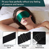 2 Pack Sleep Eye Mask , Super-Smooth & Soft Eye Mask with Adjustable Strap, Blindfold, Perfect Blocks Light, Pressure Free for A Full Night's Sleep
