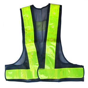 16 LED Light Up Reflective Vest Safety Outdoor