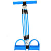 Chest Expander & Leg Pull Up Exerciser / Feet Pedal Bodybuilding Expander with Adjustable 4 Resistance Bands