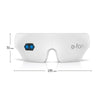 USB Heated Eye Mask- Rechargeable Eye Massager Wireless Bluetooth Music - Hot Compress Eye Mask 180° Foldable Adjustable Strap 3 Modes Eye Care Stress Relief Anti Eye Aging