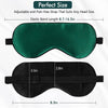 2 Pack Sleep Eye Mask , Super-Smooth & Soft Eye Mask with Adjustable Strap, Blindfold, Perfect Blocks Light, Pressure Free for A Full Night's Sleep