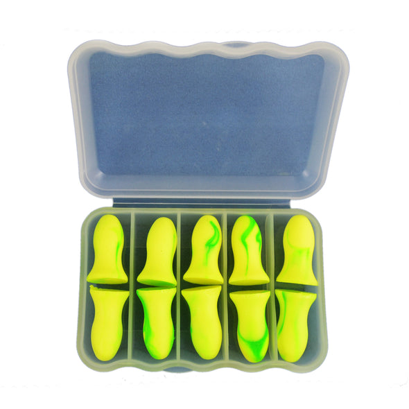 10Pcs Ear Plugs for Sleeping, Protect Ears Away From Snoring, Pets and Neighbours Noisy , Earplugs Help Save Sanity Sleep, Traveling Partner 5Pairs Green
