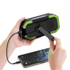 Hand Crank Radio with Bluetooth Speaker – Multifunctional Emergency Radio with Solar Panel,Flashlight,AM,FM – NOAA Weather Radio with 5000mAh Battery – IPX5 Waterproof Crank Radio for Camping, Outdoor