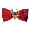 Elk Tuxedo Bow Tie Adjustable Christmas Bowtie for Wedding Partieswith Box