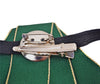 Fashion Women Ribbon Crystal Pre-Tied Neck Bow Tie Brooch Pin for Wedding Party