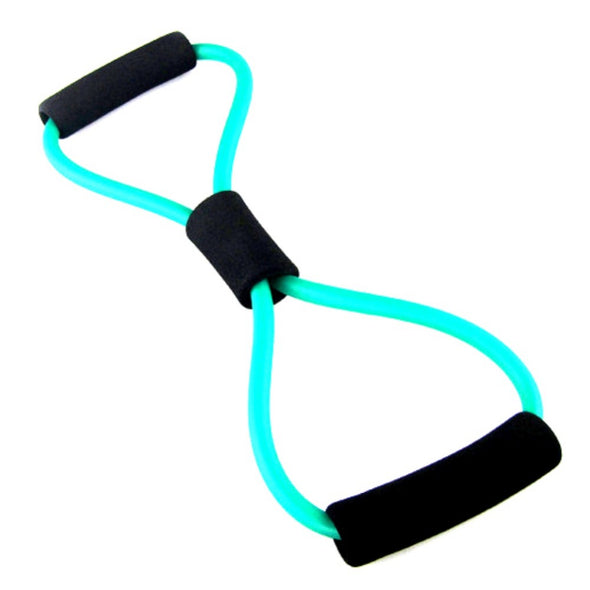 1pc 8 Shaped Elastic Tension Durable Rope Chest Expander Sport Fitness Yoga Pilates Belt Body Shape New Random Color Health Care