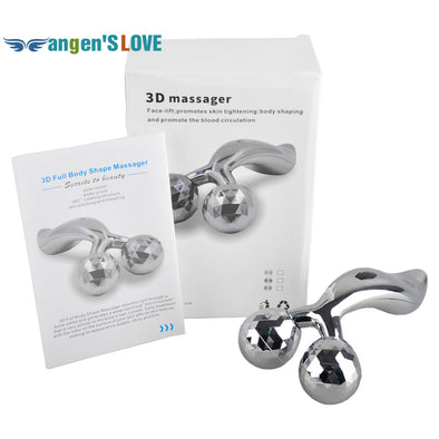 3D Roller Massager 360 Rotate 3D Full Body Shape Massager for Face and Body Lifting Wrinkle Remover Y Shape Roller Massager
