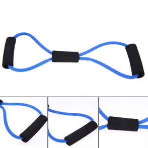 Utility Multi-Color  8 Shaped Elastic Rope Tension Chest Expander Yoga Pilates Sport Fitness Belt Resistance Band