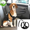 Reflective Mesh Nylon Dog Harness With Safety Car Seat Strap Soft Padded Pet Dogs Vest Adjustable Vehicle Seat Belt Set S M L XL