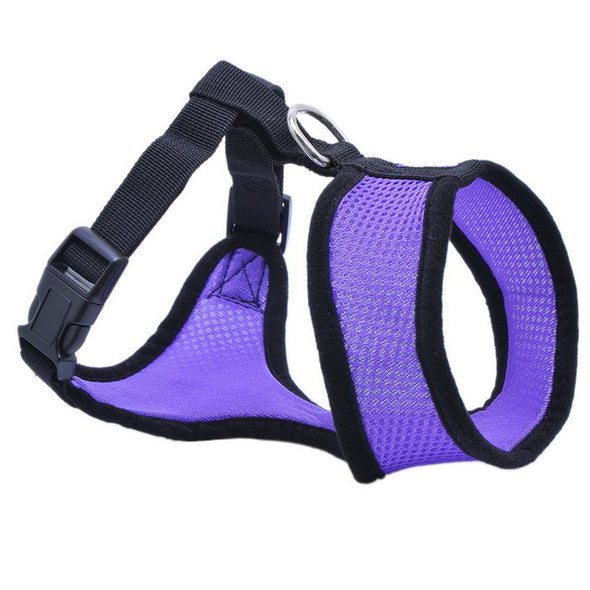 Urijk Medium And Large Pet Dog Harness Vest Reflective Tape Yarn Breathable And Comfortable Mesh Pet Dog Leash Big Dog Harness