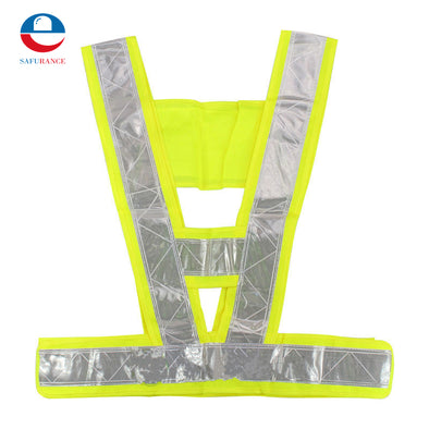 New Arrival Hot Sale High Safety Security Visibility Reflective Stripe Vest Gear Green