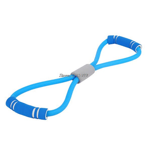 Fitness Workout Yoga Rubber Tensile Pull Rope Resistance Band Chest Expander MAY19_35