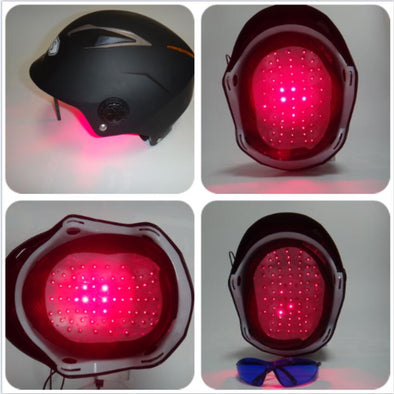 64 soft lasers scalp exerciser cap helmet+glasses+timer+massage comb 4 in 1
