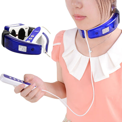 neck massager Domain massage Neck Cervical spondylopathy Vertebra Therapy Care Instrument Electric Laser Vibrating Massager