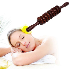 Multifunctional Wooden Abdominal Massage Roller Handheld Manual Wheel Massage Stick Release Pain Health Care Tool Hot Selling
