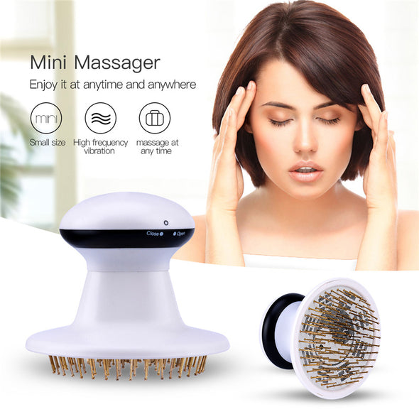Electric Head Scalp Massager Brain Relaxation To Relieve Stress Therapy Vibration Massage Hair Loss Weight Loss Fat Reducing