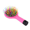 Rainbow Volume Anti-static Magic Detangler Hair Curl Straight Massage Comb Hair Brush Hair Care Styling Tools With Mirror
