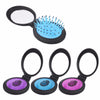 3 Colors Hair Massage Comb Detangling Hair Brush Combs Anti-static Styling Tools Portable Folding Hair Comb with Mirror Pocket