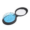 3 Colors Hair Massage Comb Detangling Hair Brush Combs Anti-static Styling Tools Portable Folding Hair Comb with Mirror Pocket