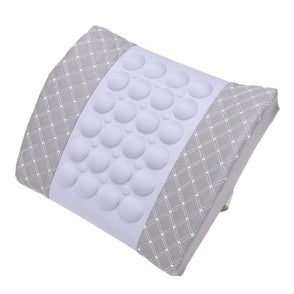 VODOOL Electric Massage Car Backrest Leather Waist Seat Support Lumbar Support for Universal Car High Quality