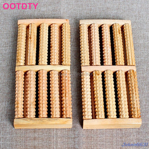5 Raw Wooden Wood Roller Foot Massager Stress Relief Health Therapy Relax Massage #E207Y# Hot Sale